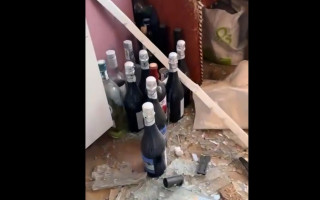 После попадания в квартиру БПЛА уцелело шампанское – киевлянка показала видео момента попадания