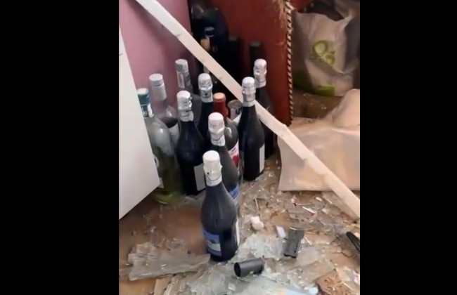 После попадания в квартиру БПЛА уцелело шампанское – киевлянка показала видео момента попадания