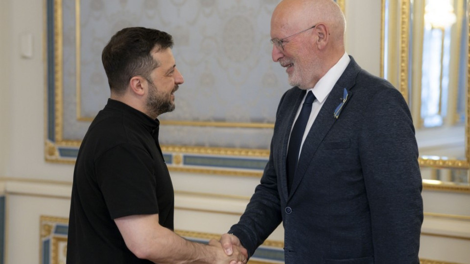 Зеленский обсудил с нидерландским политиком Тиммермансом оружие, ПВО и членство Украины в ЕС