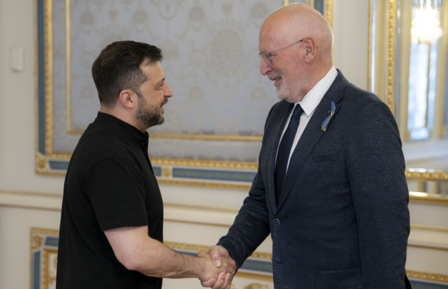 Зеленський обговорив із нідерландським політиком Тіммерманс зброю, ППО та членство України в ЄС