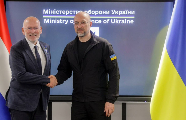 Шмыгаль обсудил с Тиммермансом оборонные потребности Украины и сотрудничество с Нидерландами