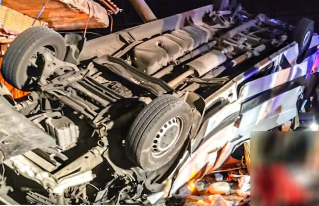 На Николаевщине в ДТП перевернулся рейсовый микроавтобус – есть погибшие