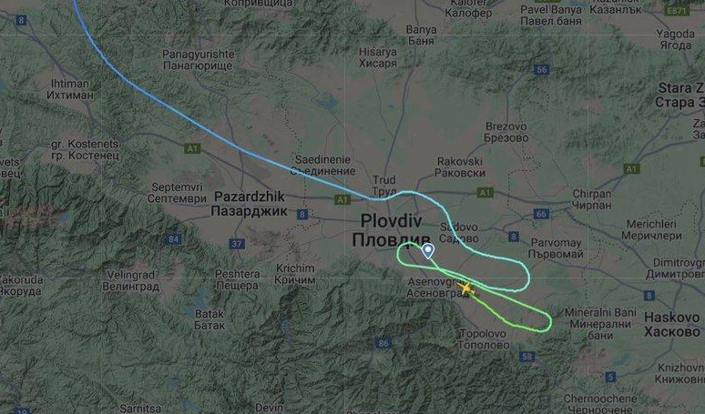 Самолет фон дер Ляйен в Пловдив летел с хорошим сигналом GPS от вылета до посадки — Flightradar
