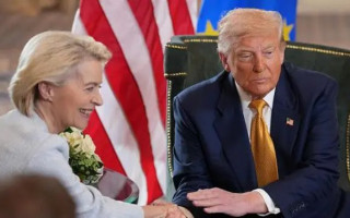 «Я был бы счастлив», – Трамп отреагировал на инцидент с самолетом фон дер Ляйен