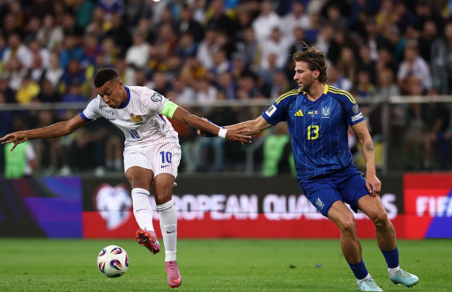 Украина уступила Франции в старте отбора Чемпионата мира – 2026