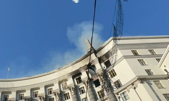 Юлія Свириденко показала, як виглядає будівля Уряду після російської атаки – фото