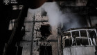 Обстріл Києва — патрульні показали перші хвилини після удару, відео