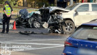 В Киеве военный на служебном авто столкнулся с другой машиной, есть погибшие — фото