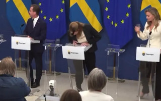 Министр здравоохранения Швеции во время прямого эфира потеряла сознание – видео