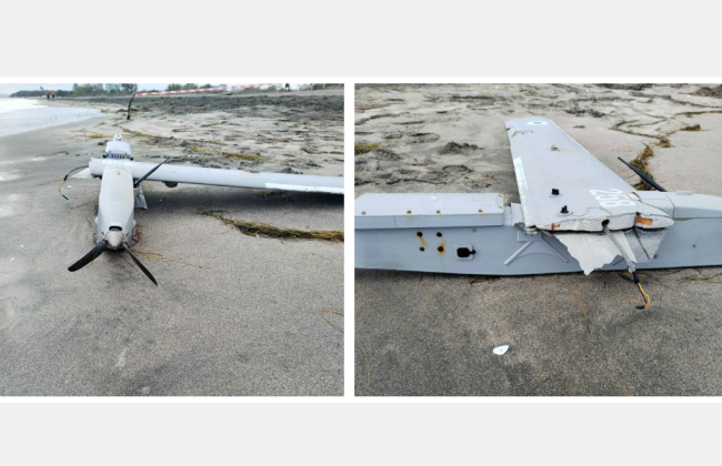 У Болгарії на пляжі Бургаса знайшли дрон, який викинуло з мора