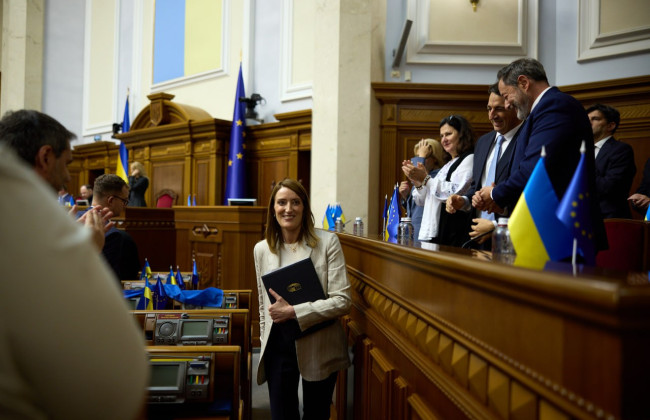 В Киеве откроют постоянное представительство Европарламента — Роберта Метсола