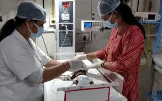 В Индии пастух спас младенца, закопанного заживо в землю