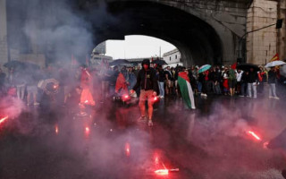 В Италии вспыхнули массовые протесты из-за ситуации в секторе Газа, фото и видео