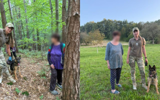 На Закарпатье служебная собака полиции спасла жизнь женщине, которая заблудилась в лесу