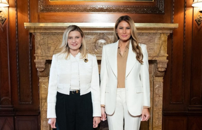 Елена Зеленская встретилась с первой леди США Меланией Трамп