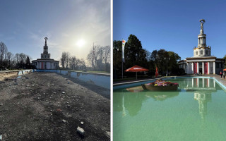 На ВДНГ у Києві відновили центральний басейн після більш ніж десятирічної перерви