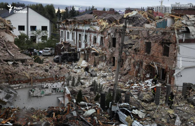 Во время российской атаки на Киев одна женщина умерла от стресса в укрытии