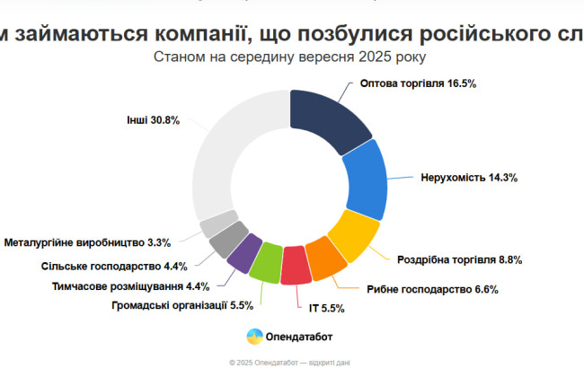 С начала года 91 компания в Украине устранила российских владельцев