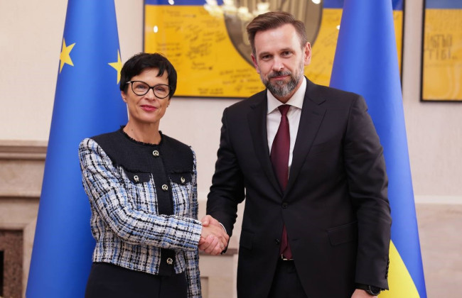 Заместитель главы ОП Никита обсудил с еврокомиссаром Кос и послом ЕС Матерновой выполнение законодательства о нацсообществах