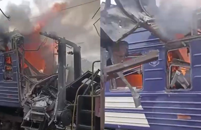 Зеленський оприлюднив відео з наслідками атаки росіян на пасажирський поїзд в Шостці, відомо про 30 постраждалих