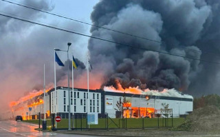 Во Львове горит инновационный индустриальный парк Sparrow