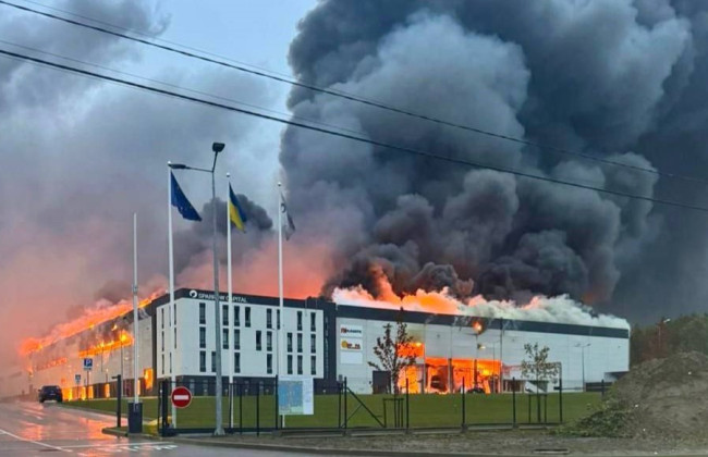 Во Львове горит инновационный индустриальный парк Sparrow