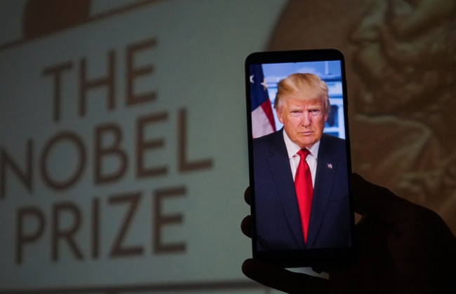 Предложение включить в повестку дня выдвижение Дональда Трампа на соискание Нобелевской премии мира не набрало голосов в Верховной Раде