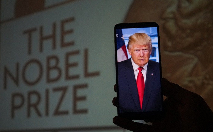 Пропозиція включити до порядку денного висунення Дональда Трампа на здобуття Нобелівської премії миру не набрала голосів у Верховній Раді