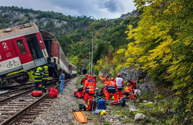 В Словакии в результате столкновения двух скоростных поездов пострадал 20-летний украинец — МИД