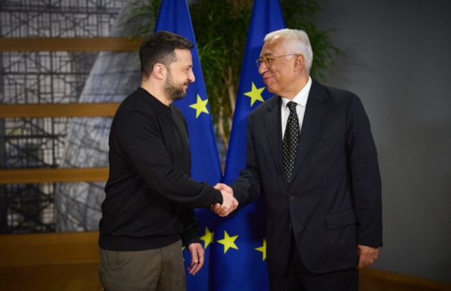 Антониу Кошта пригласил Владимира Зеленского на заседание Евросовета в Брюсселе 23 октября