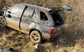 В Одесской области перевернулся автомобиль с уклонистами, которые бежали в Молдову, фото