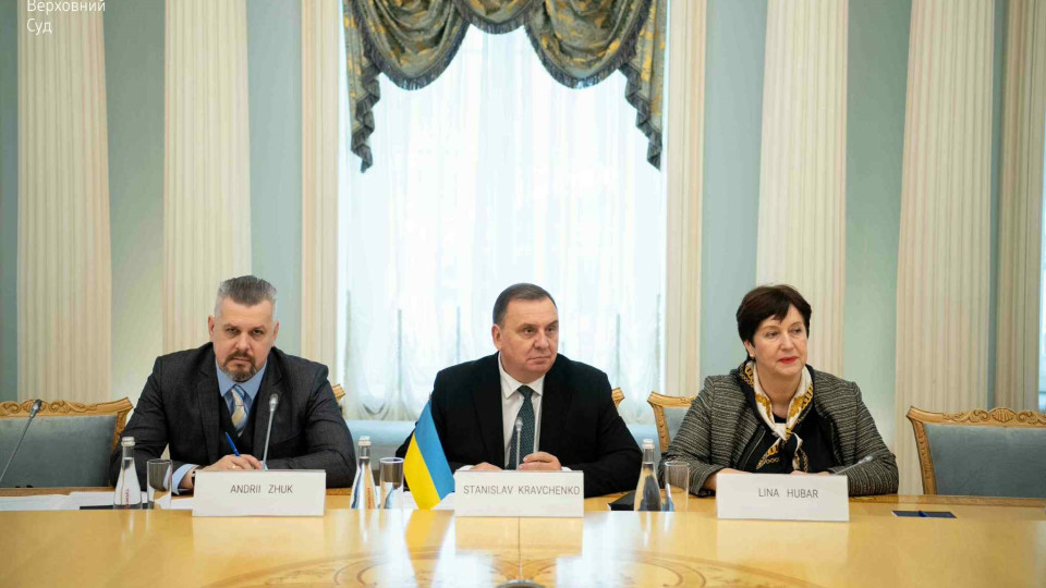 Председатель Верховного Суда Станислав Кравченко провел встречу с представителями Высшего совета магистратуры Франции по вопросам партнерства в сфере правосудия