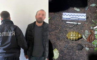 В Чернигове задержали мужчину, который угрожал гранатой бывшей жене и полицейским