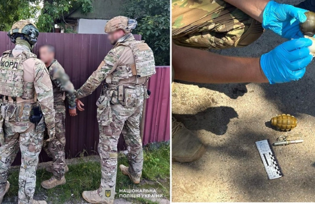 В Житомирской области мужчина угрожал полиции ножом и гранатой — как его наказали