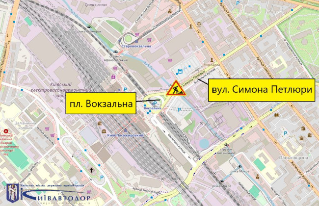 На вокзал виїжджайте завчасно – у Києві частково обмежать рух на вулиці Петлюри
