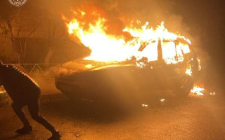 У Києві чоловік через ревнощі спалив авто викладача військового навчального закладу