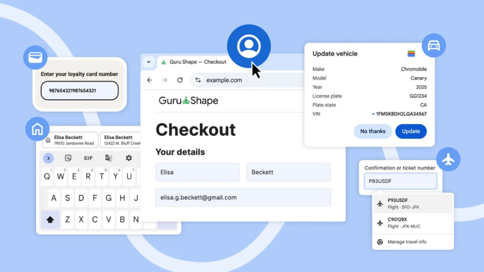 Google расширила функции автозаполнения в Chrome