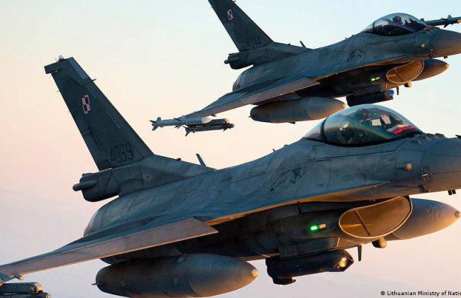 В Германии трижды ослепили лазером пилотов F-16 во время посадки