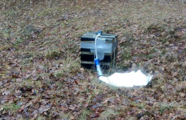 Контрабанда с неба дала сбой: на Волыни перехватили воздушный шар с белорусскими сигаретами