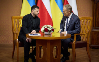 Зеленський обговорив з Туском оборонну підтримку та дипломатичну роботу щодо досягнення миру