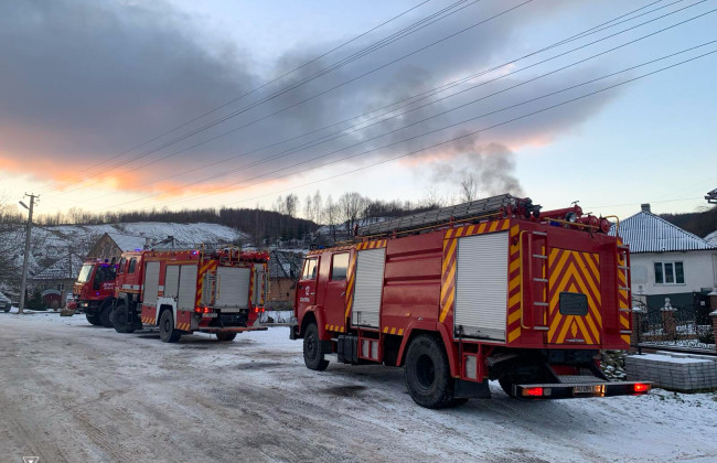 В Мукачевском районе загорелась магистральная газовая труба