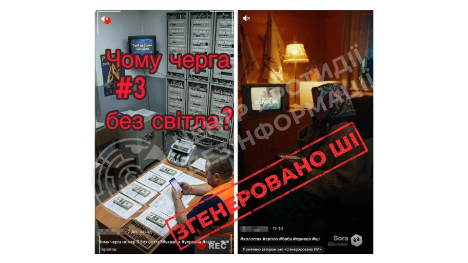 Несмешные шутки от РФ – ЦПД СНБО фиксирует волну ИИ-видео о причинах отключения света