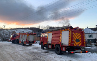 На Мукачівщині загорілася магістральна газова труба