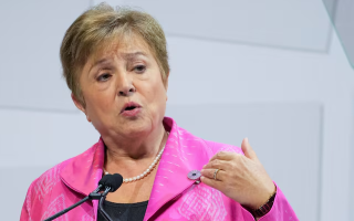 Глава МВФ Кристалина Георгиева совершила необъявленный визит в Украину