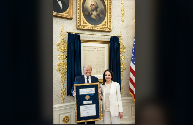 Трамп отримав Нобелівську премію миру від лідерки опозиції Венесуели