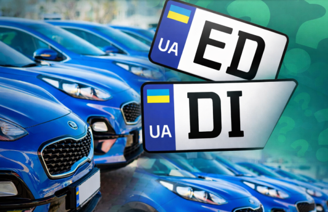 Що означають літери DI та ED на номерах автомобілів — роз’яснення