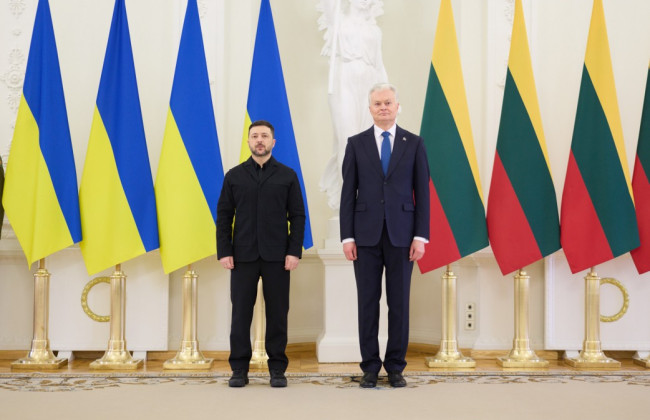 Зеленський зустрівся з Наусєдою: Литва передасть українським містам майже 100 генераторів
