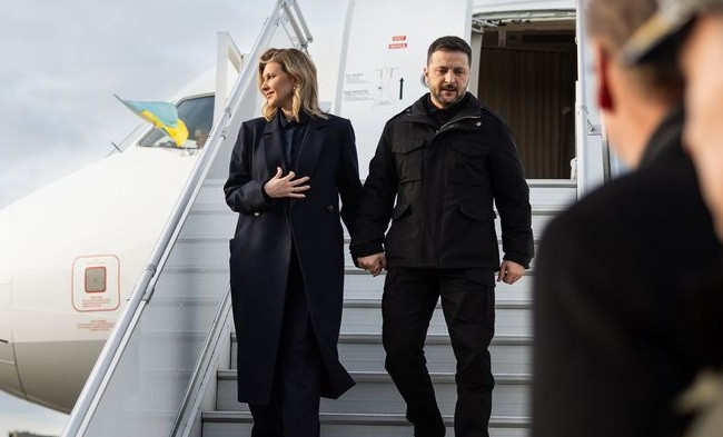 Зеленский и первая леди прибыли в Вильнюс на годовщину Январского восстания, видео