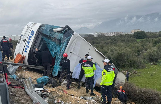 В Турции перевернулся автобус – девять погибших и 21 пострадавший