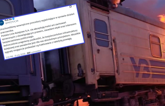 Польські залізниці проводять перевірку через працівника, який підтримав атаку Росії на потяг на Харківщині